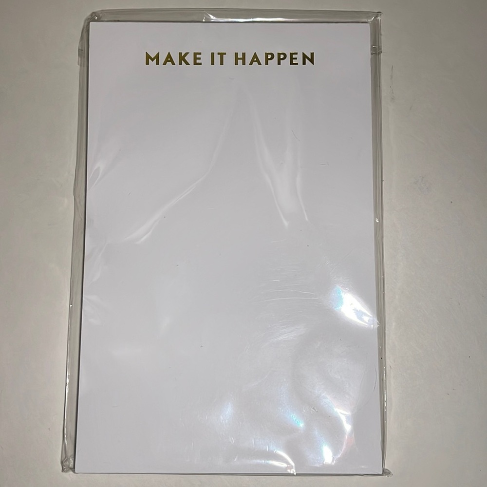 BRAND NEW Make It Happen notepad stationary